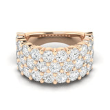 Grand Three Row Half Band 5.00ctw
