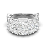 Grand Three Row Half Band 5.00ctw