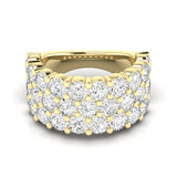 Grand Three Row Half Band 5.00ctw
