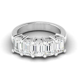 Five Stone Emerald Band