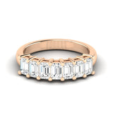 Seven Stone Emerald Band