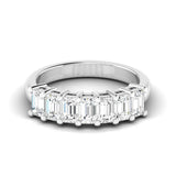 Seven Stone Emerald Band