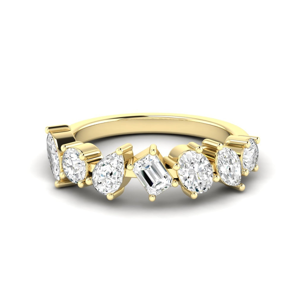 7 Stone Multi Shape Band