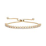 Half Tennis Bolo Bracelet