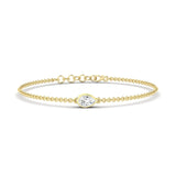 Pear Bezel Bracelet