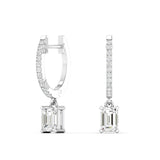 Emerald Droplet Hoops