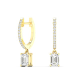 Emerald Droplet Hoops