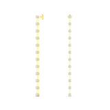 Long Orbit Drop Earrings