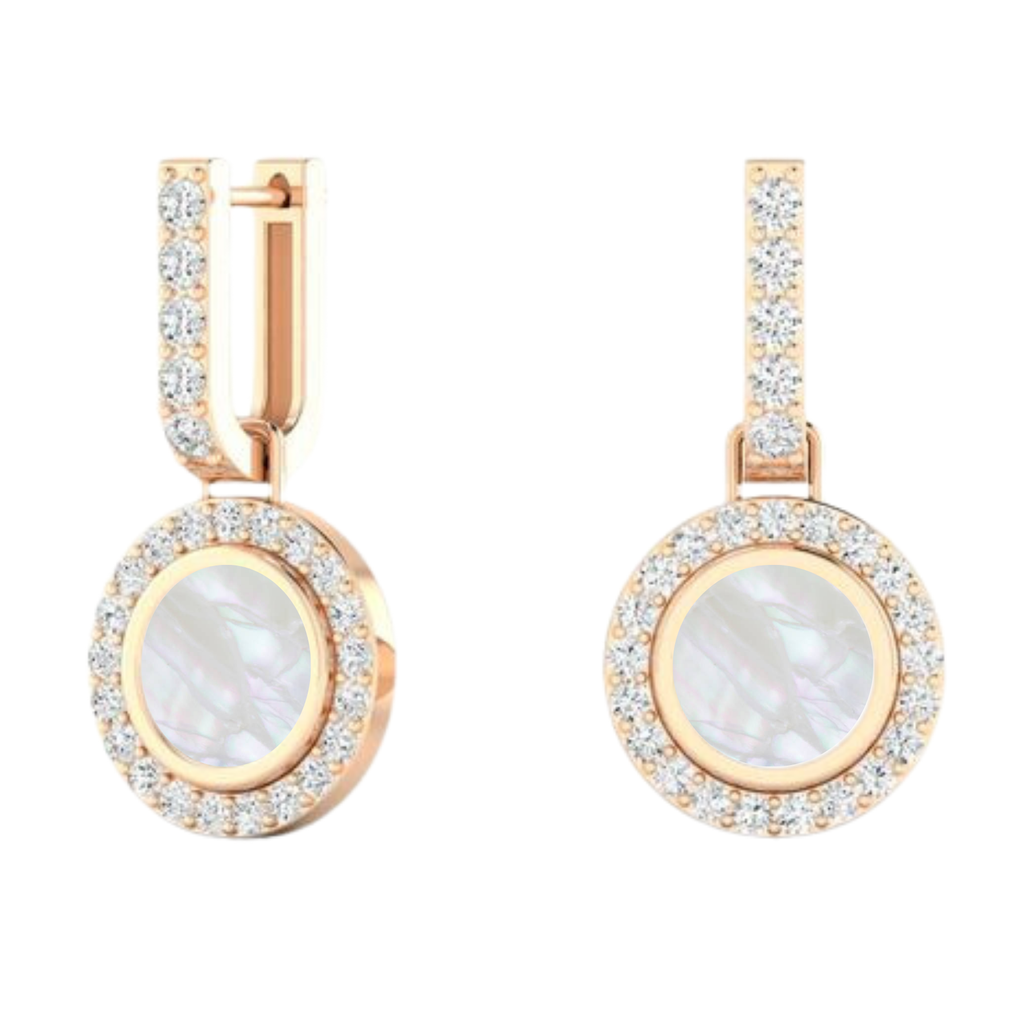Mother of Pearl Detachable Earrings