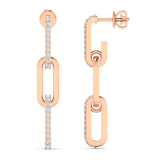 Paperclip Drop Earrings
