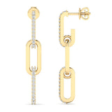 Paperclip Drop Earrings