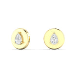 Disc Stud Earrings