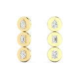 Disc Drop Earrings
