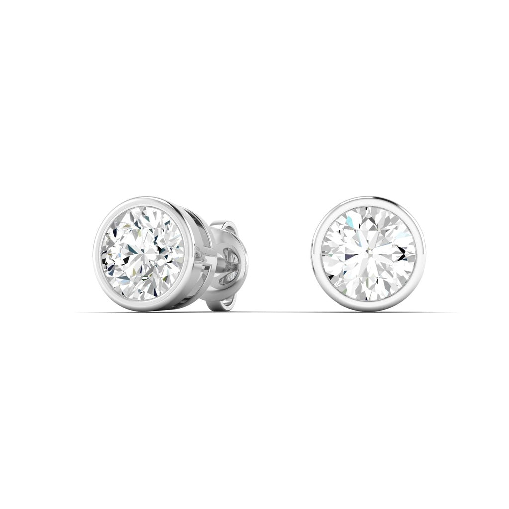 Round Bezel Studs
