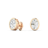 Oval Bezel Studs