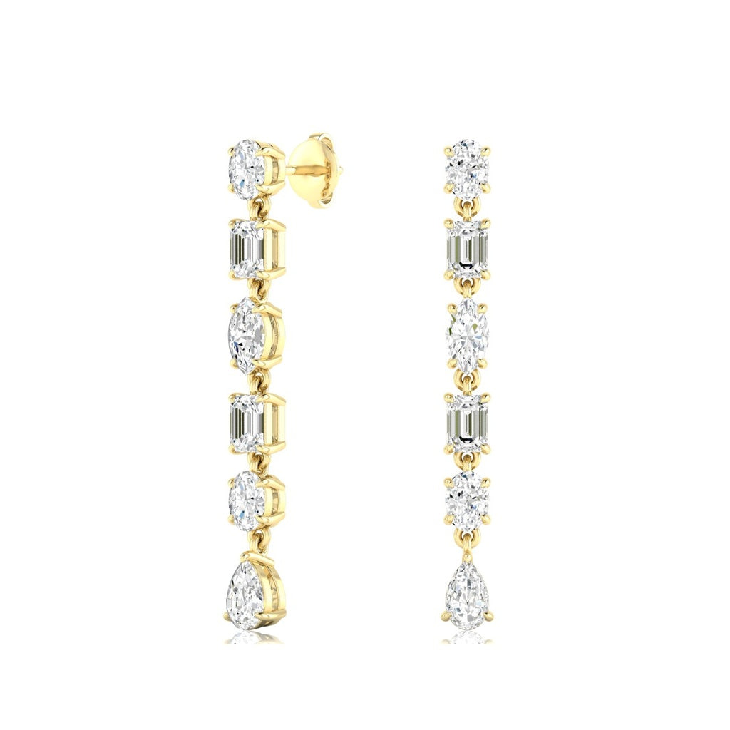 Multi Shape Drop Earrings