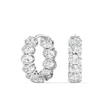 Inside Out Oval Hoops 4.00ctw