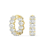 Inside Out Oval Hoops 4.00ctw