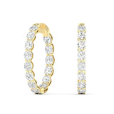 Double Oval Hoops 6.00ctw