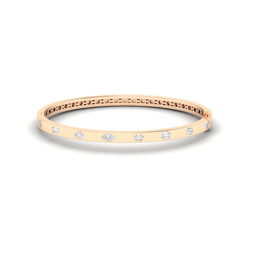 Small Multi Shape Inlay Bangle