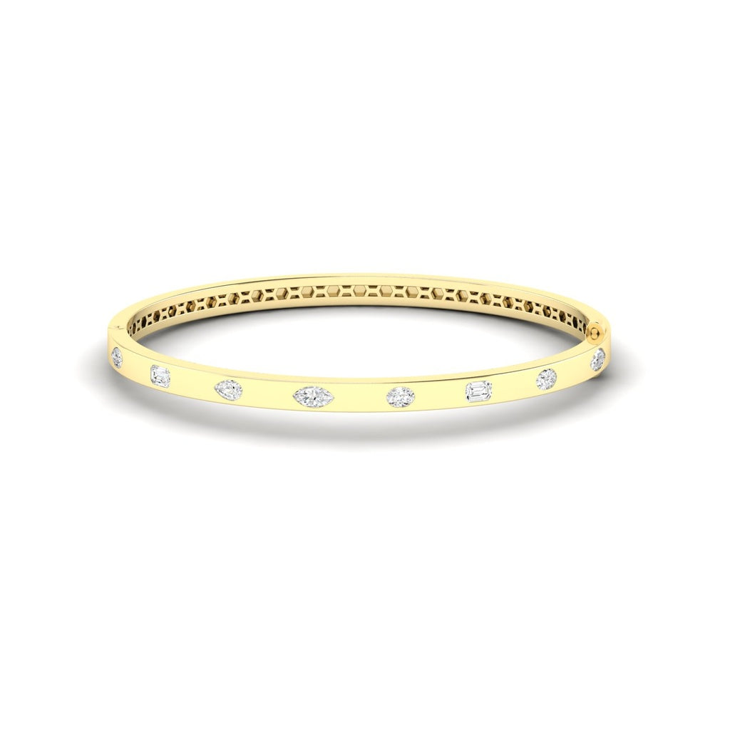 Small Multi Shape Inlay Bangle