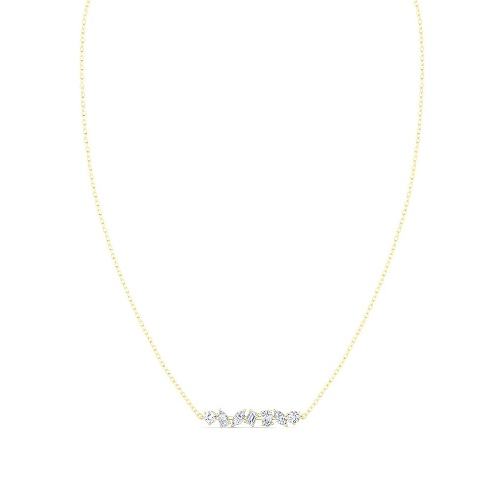 Multi Shape Bar Necklace