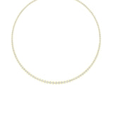 Graduated Bezel Tennis Necklace