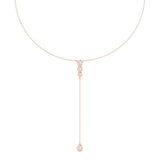 Bezel Lariat Necklace
