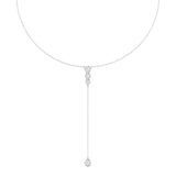 Bezel Lariat Necklace