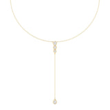 Bezel Lariat Necklace