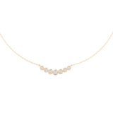Graduated Bezel Bar Necklace