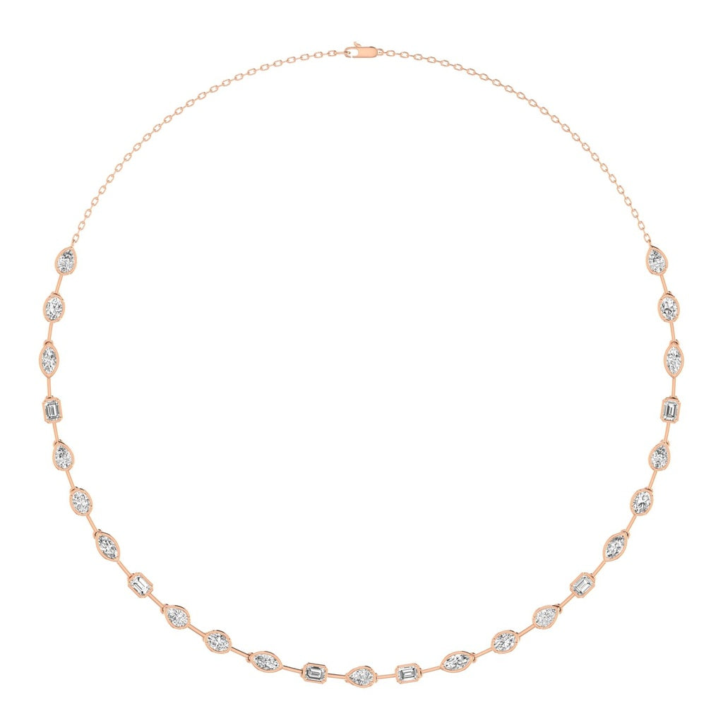 Multi Shape Tennis Necklace