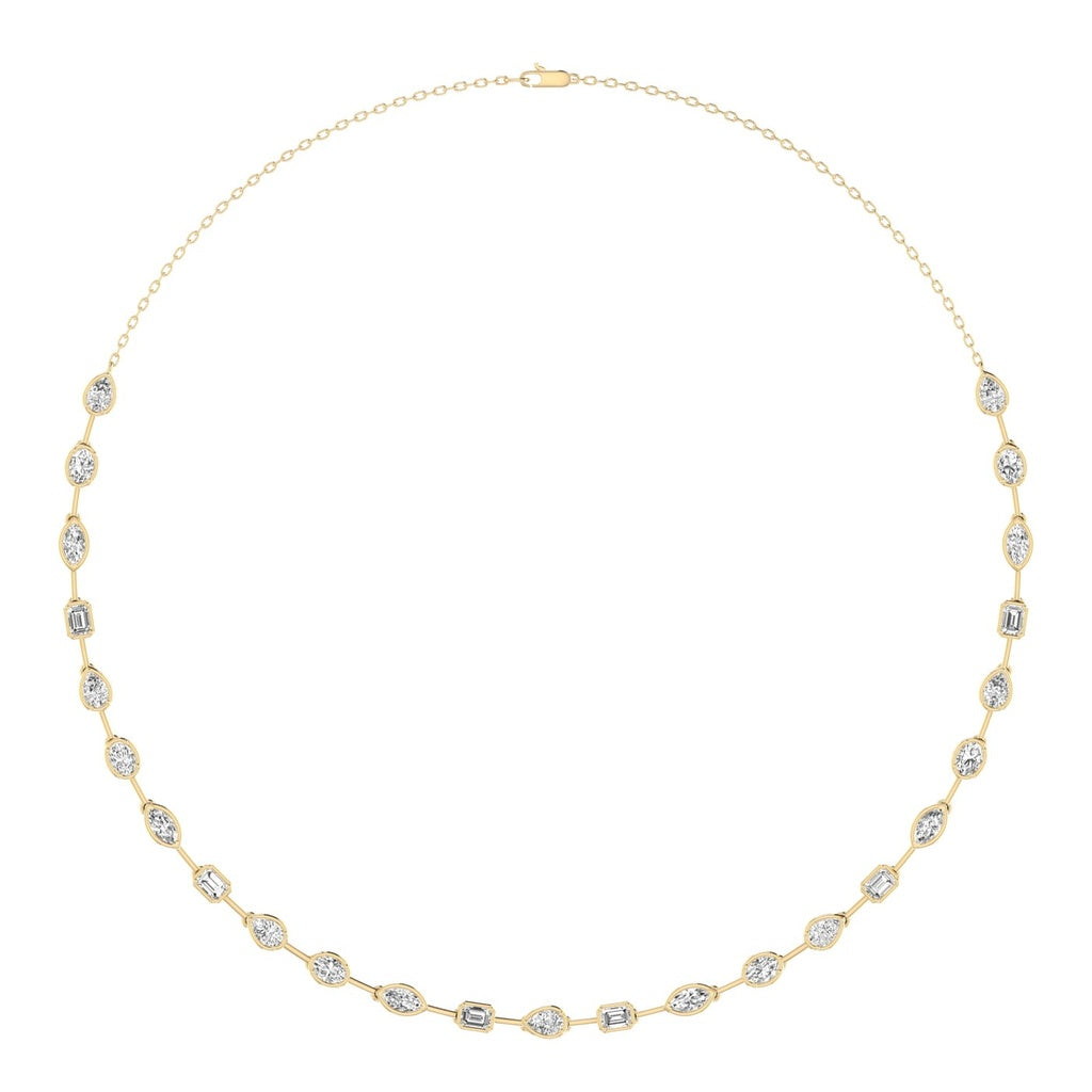 Multi Shape Tennis Necklace