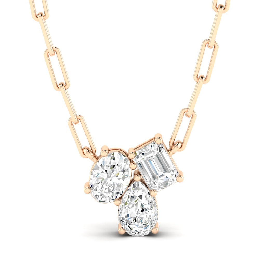 Multi Shape Cluster Necklace