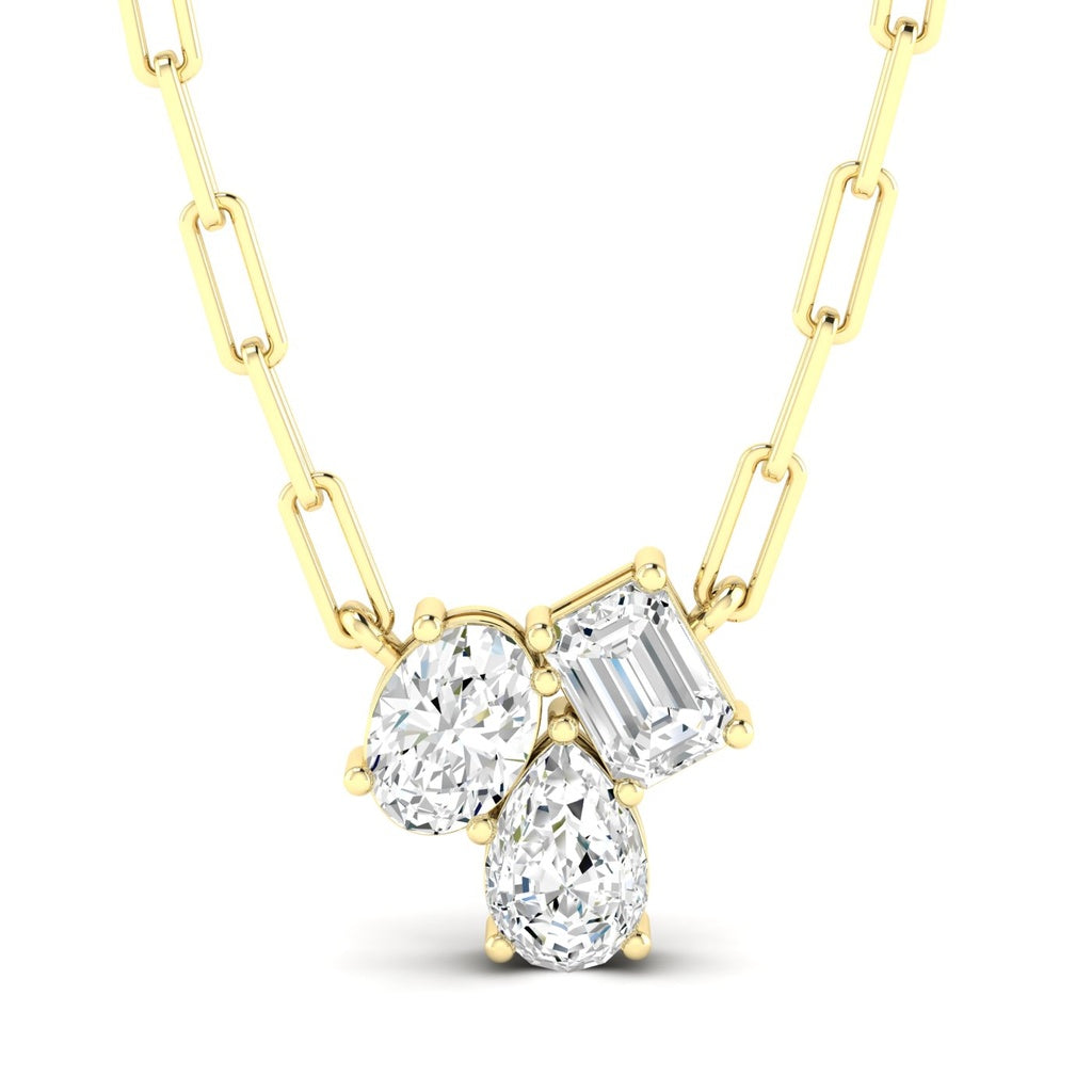 Multi Shape Cluster Necklace