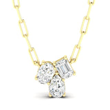 Multi Shape Cluster Necklace