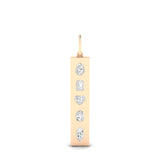 Multi Shape Inlay Bar Charm