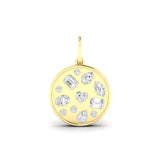 Multi Shape Inlay Coin 1.36cts