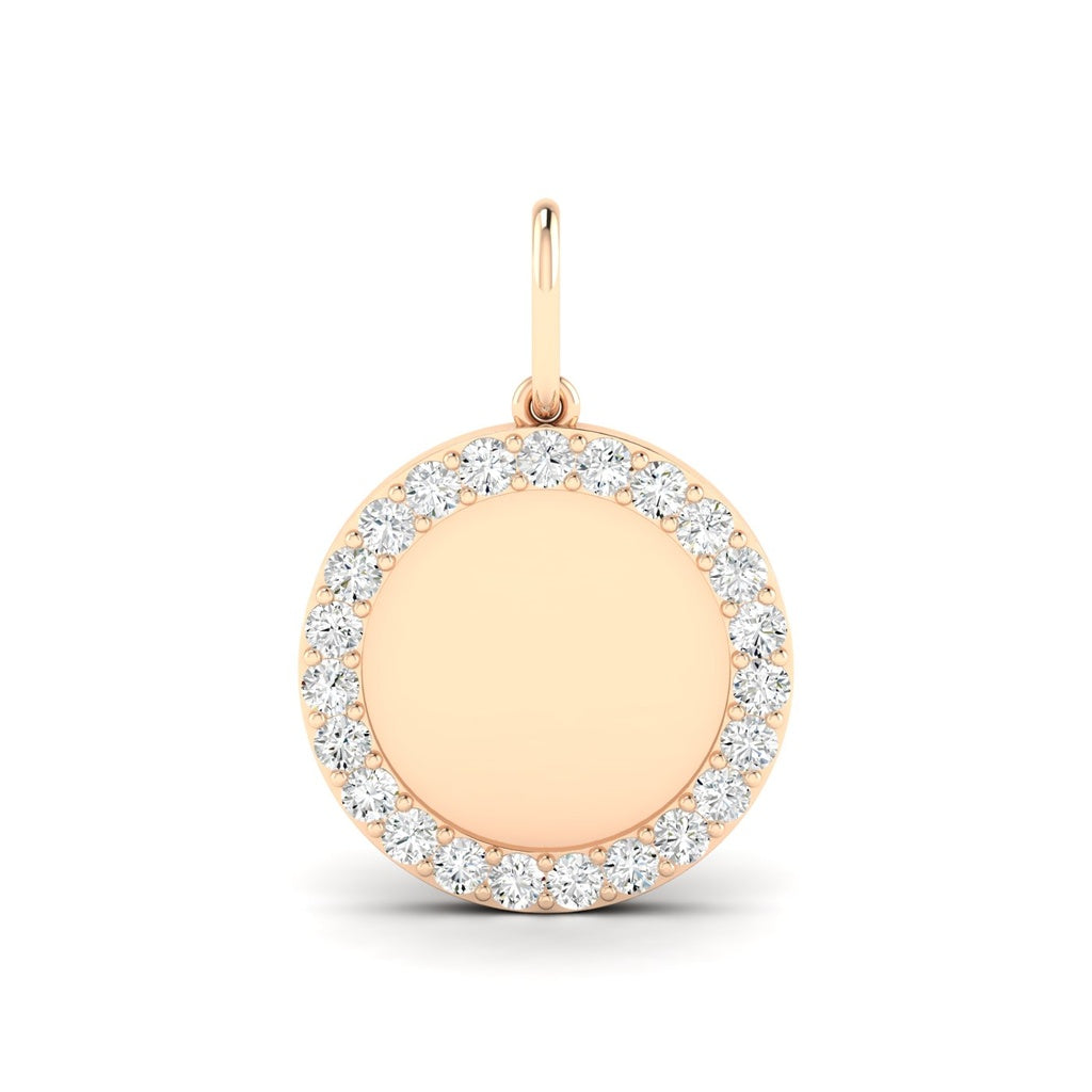 Diamond Medallion Charm