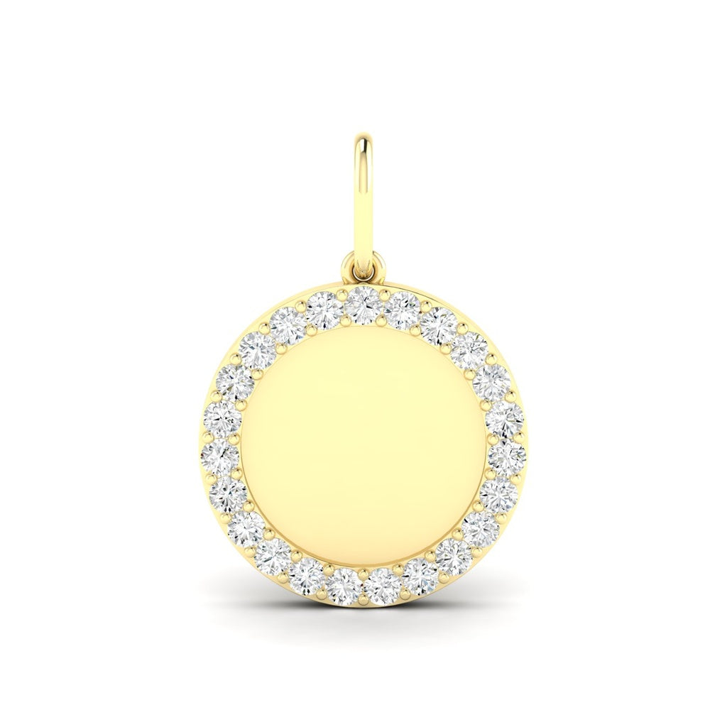 Diamond Medallion Charm