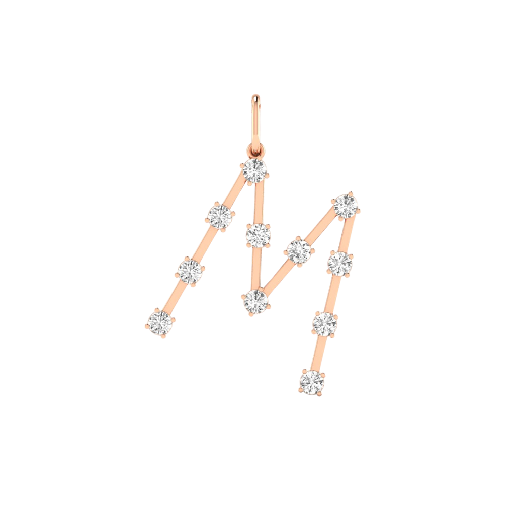 Orbit Letter "M" Charm