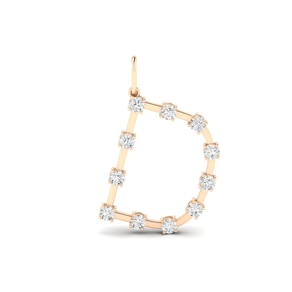 Orbit Letter "D" Charm