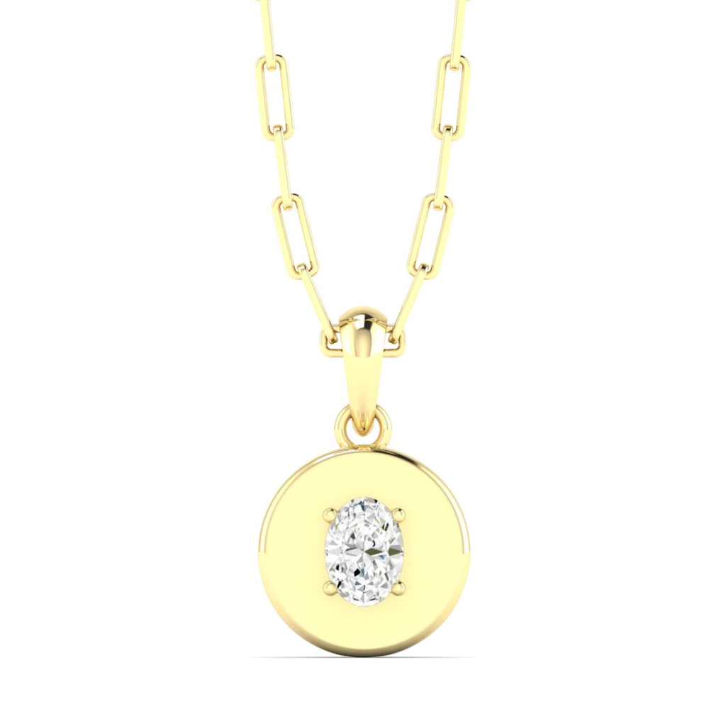 Oval Disc Pendant