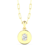 Oval Disc Pendant