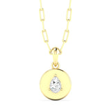 Pear Disc Pendant