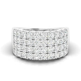 Four Row Statement Band 2.00ctw