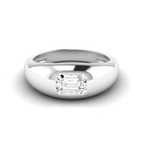 Emerald Domed Ring