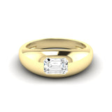 Emerald Domed Ring