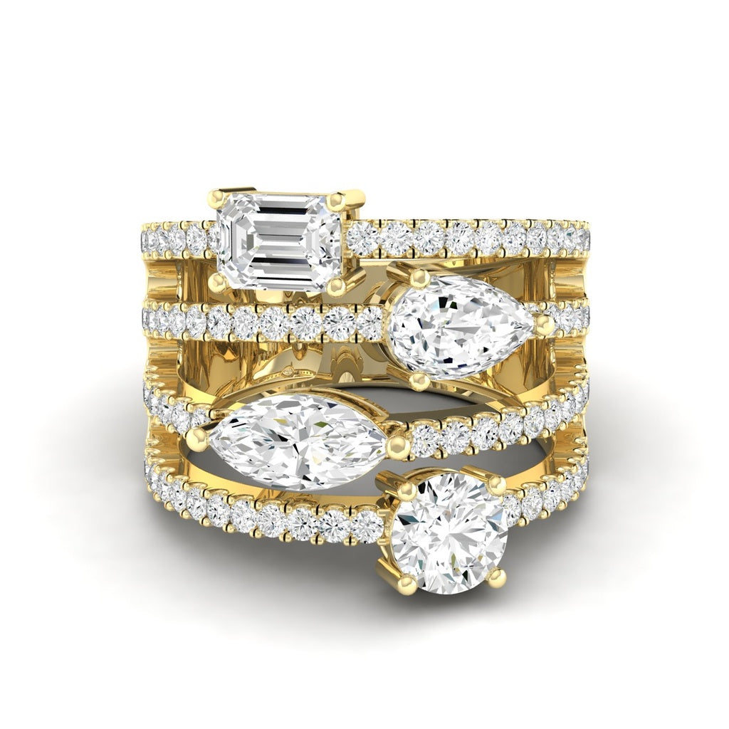 Multi Shape Statement Ring